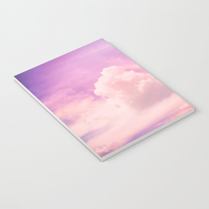 Pink And Purple Fluffy Colorful Clouds Cotton Candy Texture Notebook Gallery Image 3