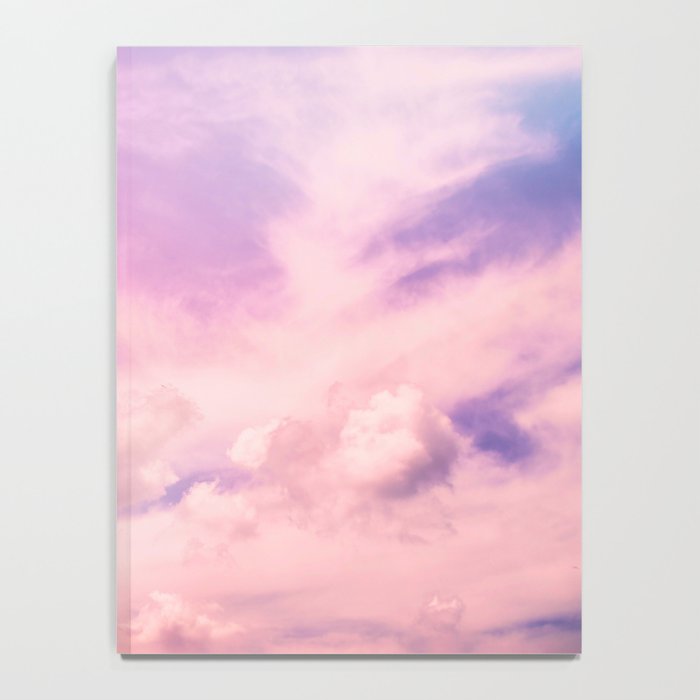Pink And Purple Fluffy Colorful Clouds Cotton Candy Texture Notebook Gallery Image 4