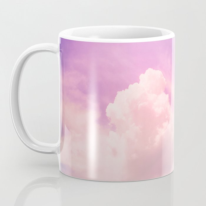 Pink And Purple Fluffy Colorful Clouds Cotton Candy Texture Coffee Mug Gallery Image 3