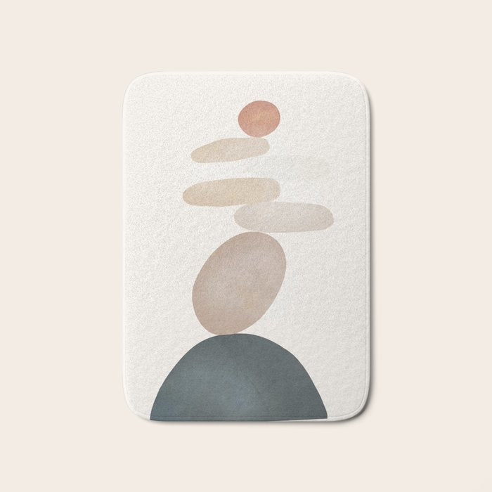 Balancing Stones 24 Bath Mat Gallery Image 1