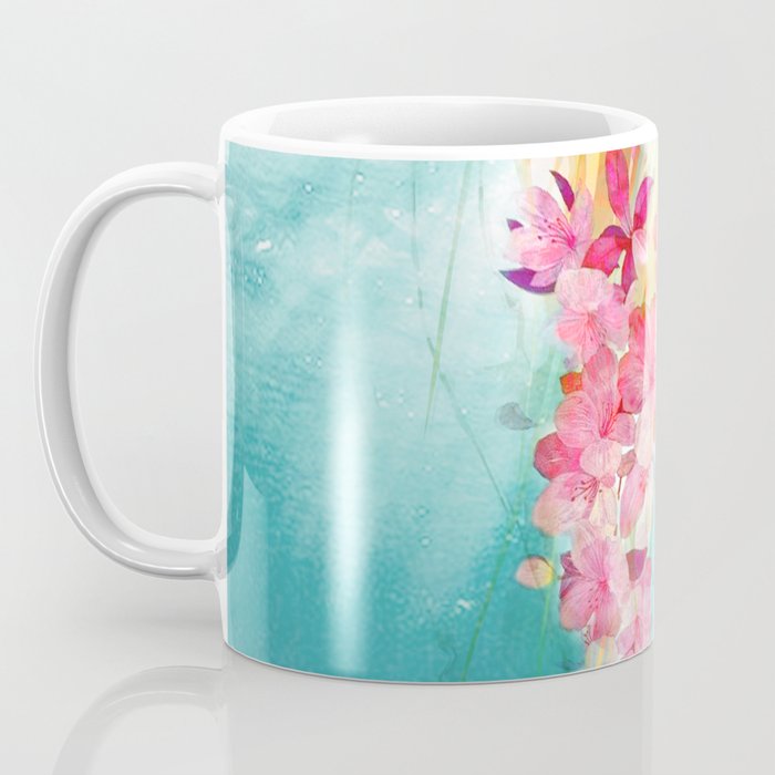 Jellyfish with Flowers Coffee Mug Gallery Image 3