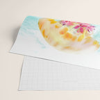 Jellyfish with Flowers Wrapping Paper Gallery Image 2