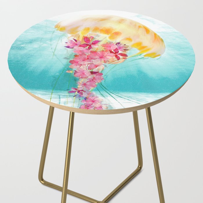 Jellyfish with Flowers Side Table Gallery Image 2