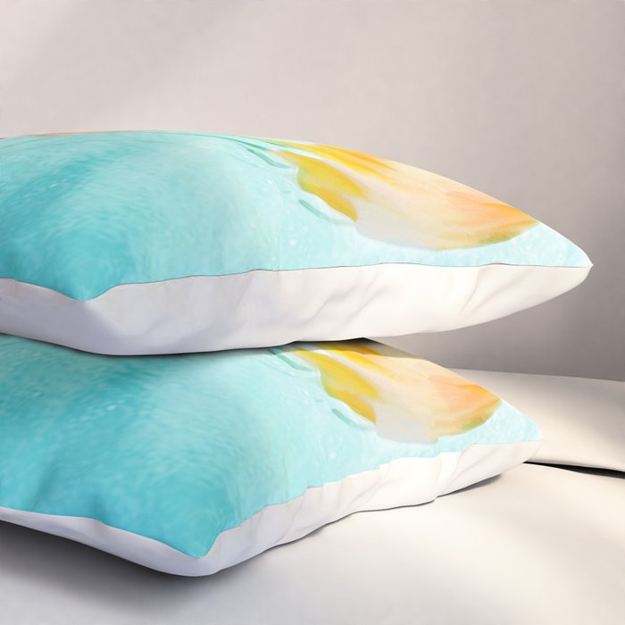 Jellyfish with Flowers Pillow Sham Gallery Image 3