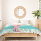 Jellyfish with Flowers Duvet Cover Gallery Image 3