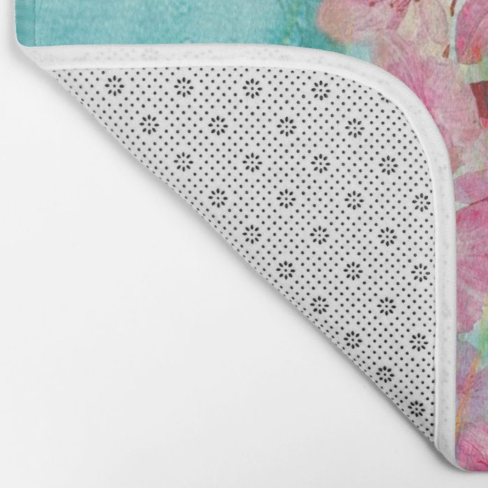 Jellyfish with Flowers Bath Mat Gallery Image 2