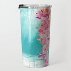 Jellyfish with Flowers Travel Mug Gallery Image 3