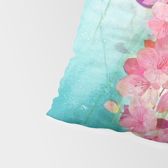 Jellyfish with Flowers Pillow Sham Gallery Image 4