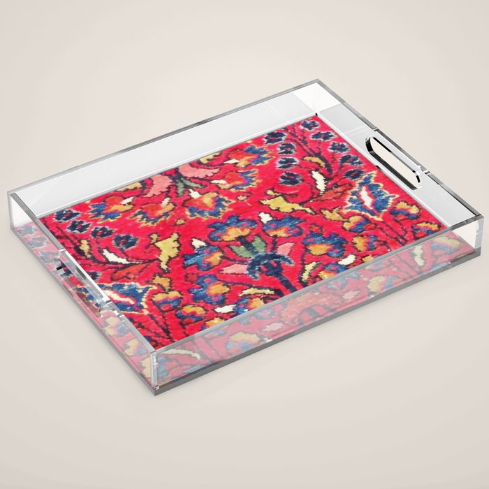 Enjilas Vintage Persian Rug Print Acrylic Tray Gallery Image 1