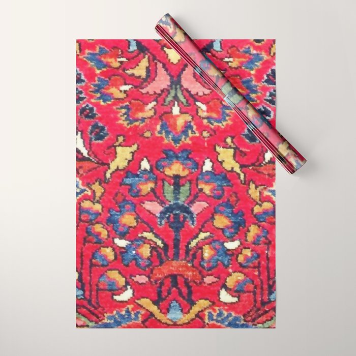 Enjilas Vintage Persian Rug Print Wrapping Paper Gallery Image 1