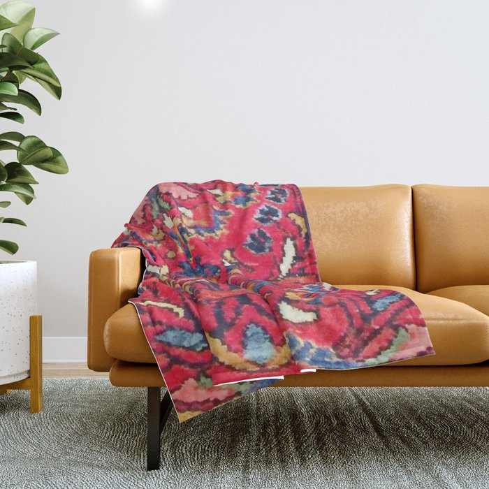 Enjilas Vintage Persian Rug Print Throw Blanket Gallery Image 1