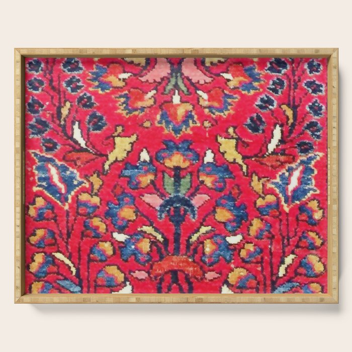 Enjilas Vintage Persian Rug Print Serving Tray Gallery Image 1