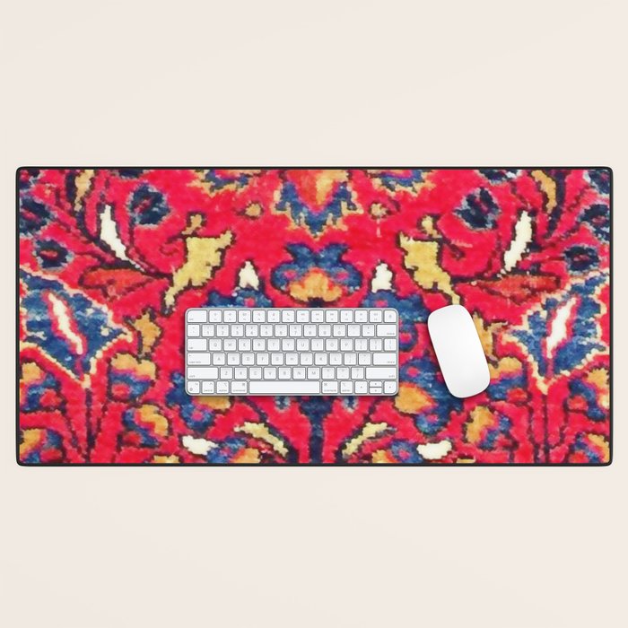 Enjilas Vintage Persian Rug Print Desk Mat Gallery Image 1