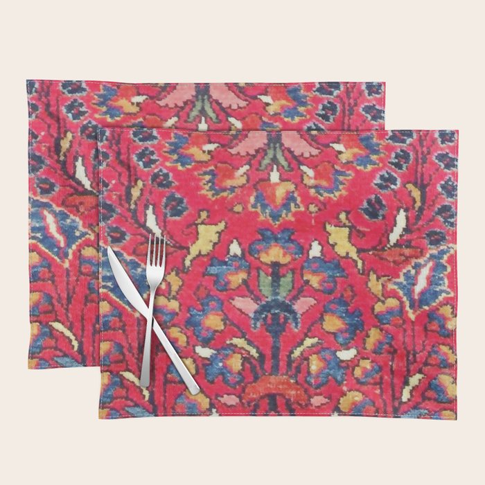 Enjilas Vintage Persian Rug Print Placemat Gallery Image 1