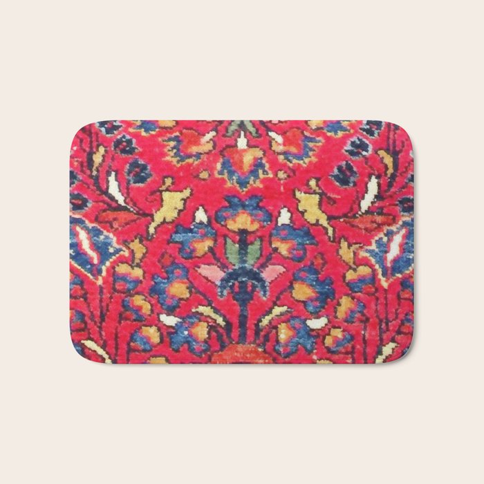 Enjilas Vintage Persian Rug Print Bath Mat Gallery Image 1