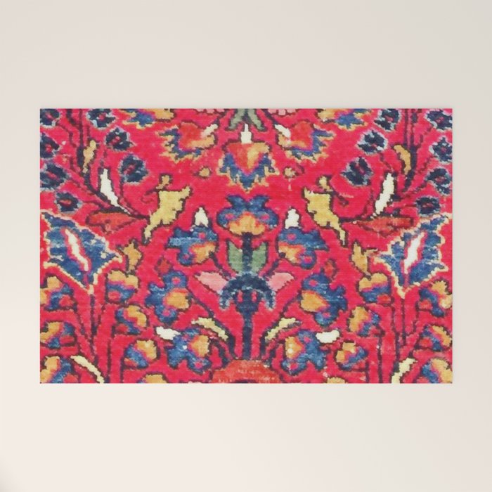 Enjilas Vintage Persian Rug Print Welcome Mat Gallery Image 1
