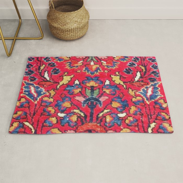 Enjilas Vintage Persian Rug Print Rug Gallery Image 1