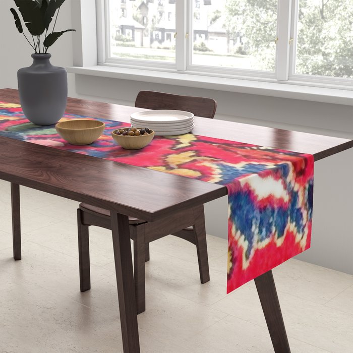 Enjilas Vintage Persian Rug Print Table Runner Gallery Image 2