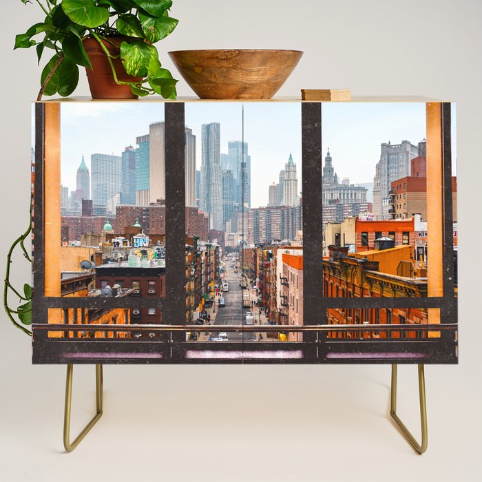 New York City Window Views Credenza Gallery Image 1