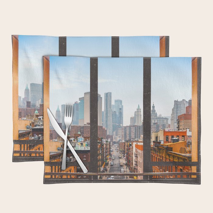New York City Window Views Placemat Gallery Image 1
