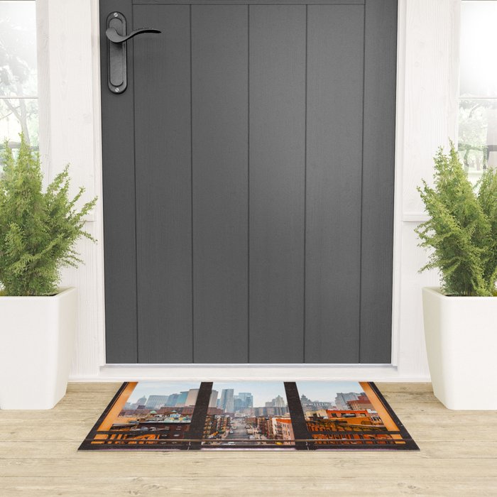 New York City Window Views Welcome Mat Gallery Image 3