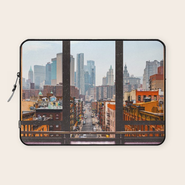 New York City Window Views Laptop Sleeve Gallery Image 1