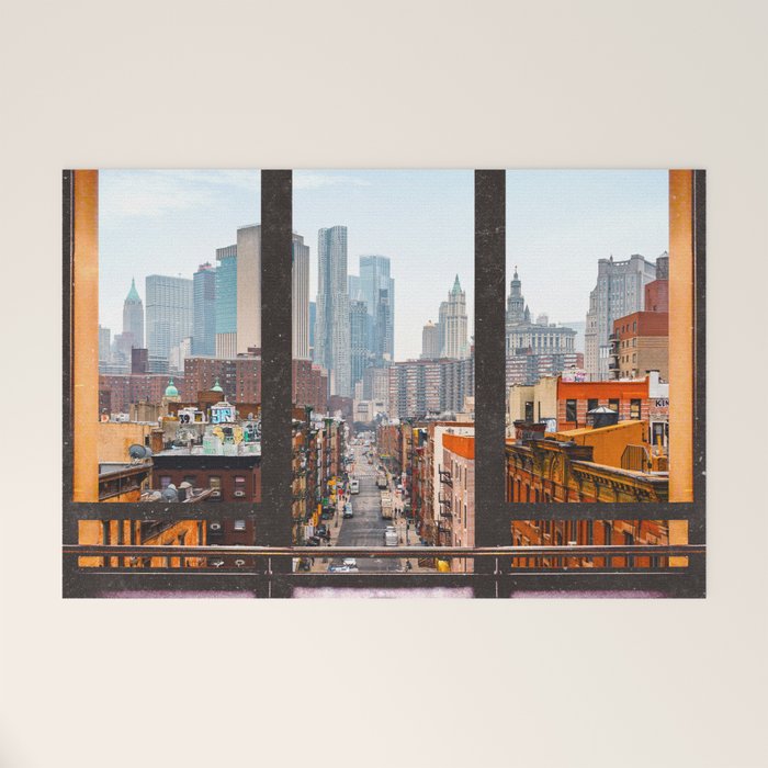 New York City Window Views Welcome Mat Gallery Image 1