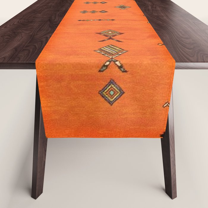 Oriental Traditional Moroccan Berber Rug Artwork Table Runner Gallery Image 1