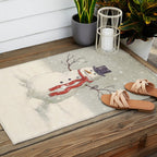 The Snowman  Outdoor Rug Gallery Image 2
