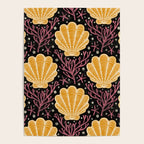 Seashell - marigold and black Poster Gallery Image 4