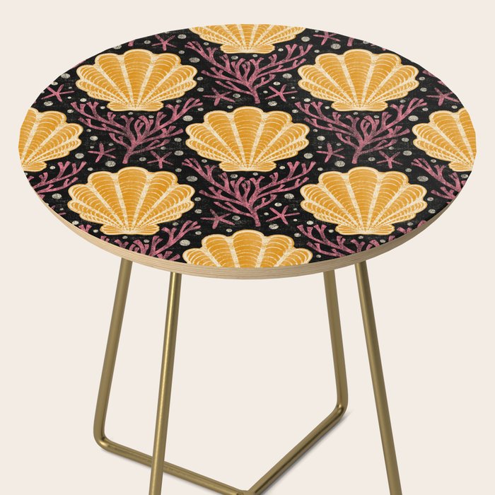 Seashell - marigold and black Side Table Gallery Image 2