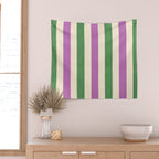 Handmade Bold Stripe Design Wall Tapestry Gallery Image 2