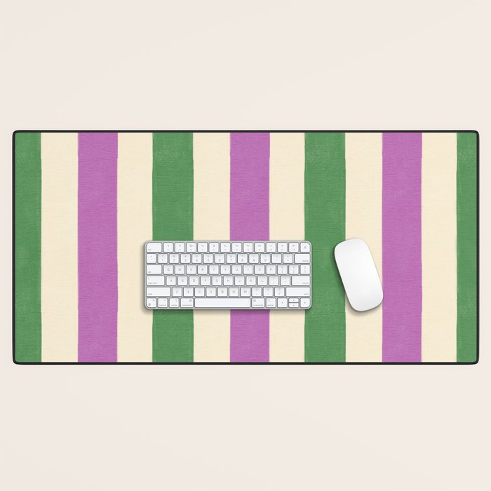 Handmade Bold Stripe Design Desk Mat Gallery Image 1