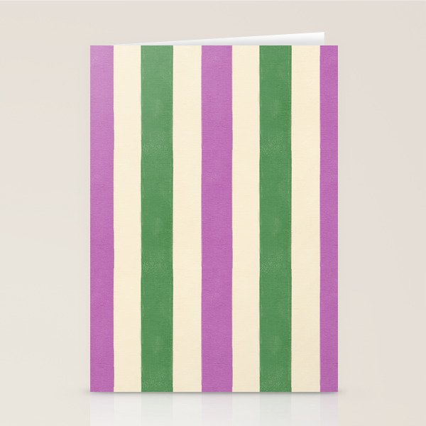 Handmade Bold Stripe Design Stationery Card Gallery Image 1