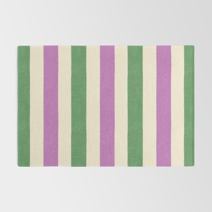 Handmade Bold Stripe Design Rug Gallery Image 2