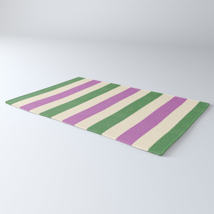 Handmade Bold Stripe Design Rug Gallery Image 3