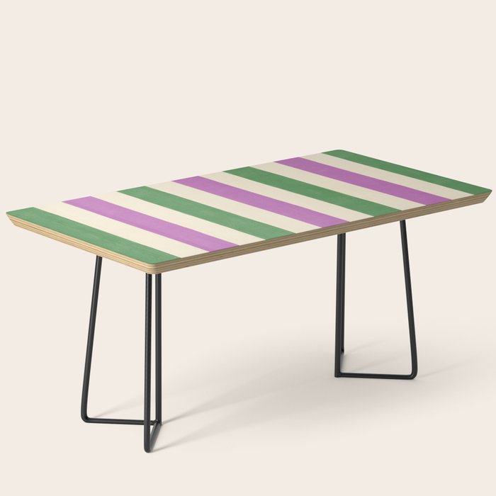 Handmade Bold Stripe Design Coffee Table Gallery Image 1