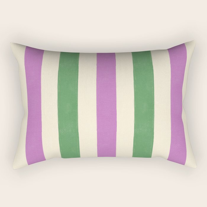 Handmade Bold Stripe Design Rectangular Pillow Gallery Image 2