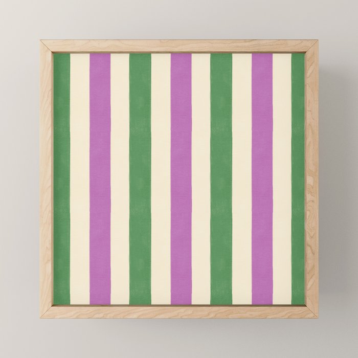 Handmade Bold Stripe Design Mini Art Print Gallery Image 1