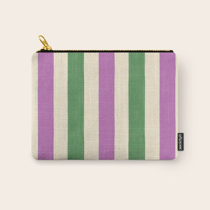 Handmade Bold Stripe Design Carry All Pouch Gallery Image 1
