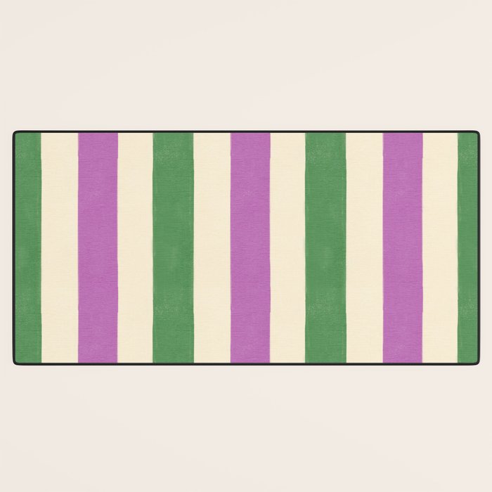 Handmade Bold Stripe Design Desk Mat Gallery Image 3