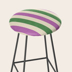Handmade Bold Stripe Design Stool Gallery Image 2