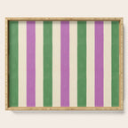 Handmade Bold Stripe Design Serving Tray Gallery Image 1