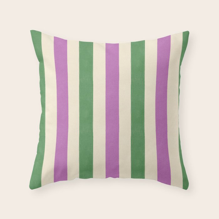 Handmade Bold Stripe Design Throw Pillow Gallery Image 6