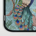 Chinoiserie Aqua Turquoise Peacock Garden & William Morris Art  Laptop Sleeve Gallery Image 3