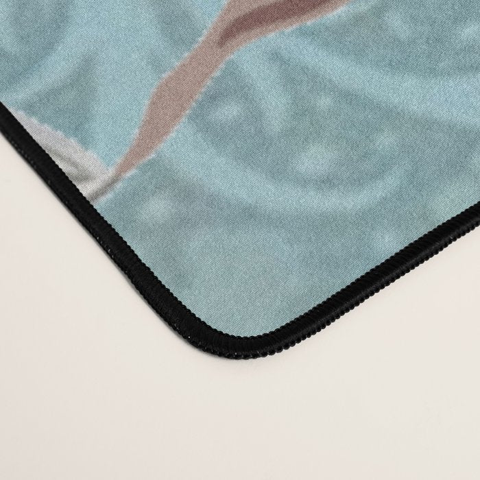 Chinoiserie Aqua Turquoise Peacock Garden & William Morris Art  Desk Mat Gallery Image 4