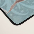 Chinoiserie Aqua Turquoise Peacock Garden & William Morris Art  Desk Mat Gallery Image 4