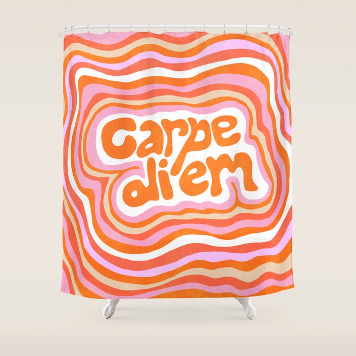 carpe diem Shower Curtain Gallery Image 1