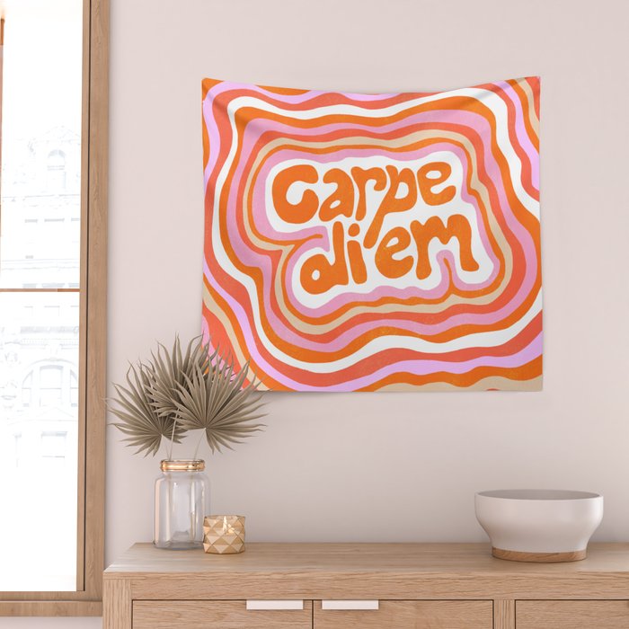 carpe diem Wall Tapestry Gallery Image 2