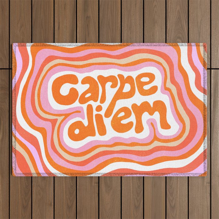 carpe diem Outdoor Rug Gallery Image 1